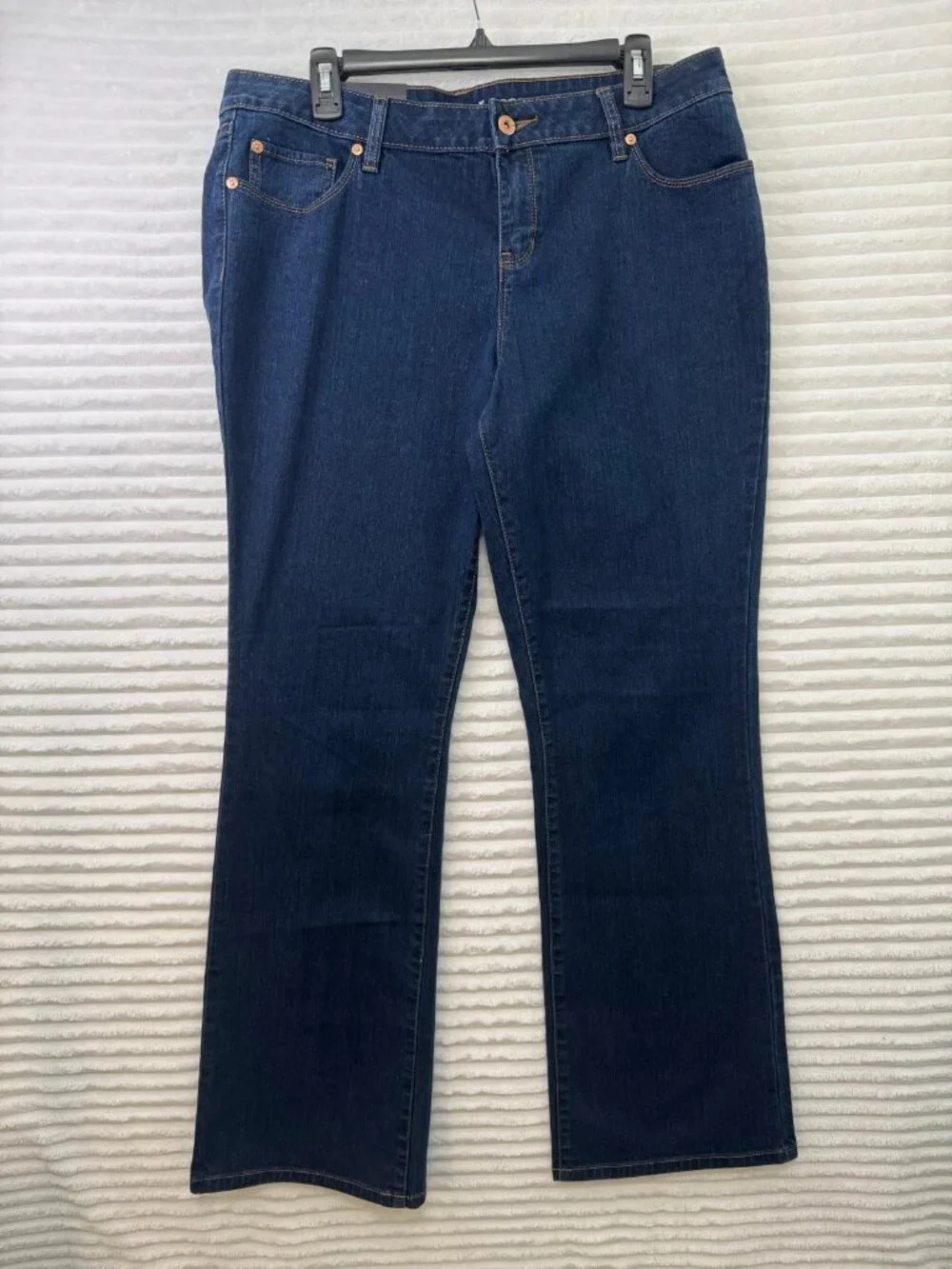 APT. 9 Modern Fit Bootcut Jeans Women’s 14 Dark Wash Stretch NWT